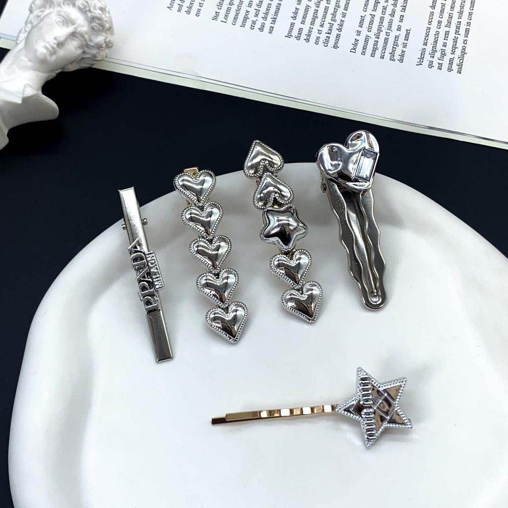 Крутая металлическая шпилька Y2K: Высококачественная горячая девчачья челка с заколкой и головной убор в виде утконоса