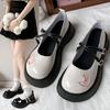 Модные туфли в японском стиле Лолита, женские туфли Kawaii Stars Moon JK для косплея, женские туфли Mary Jane с круглым носком и толстой подошвой, милые мокасины