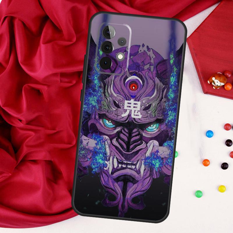 Чехол Oni Hannya Mask для Samsung Galaxy A52 A32 A22 A54 A14 A16 A26 A36 A56 A55 A35 A05 A06 A15 A53 A33 A13