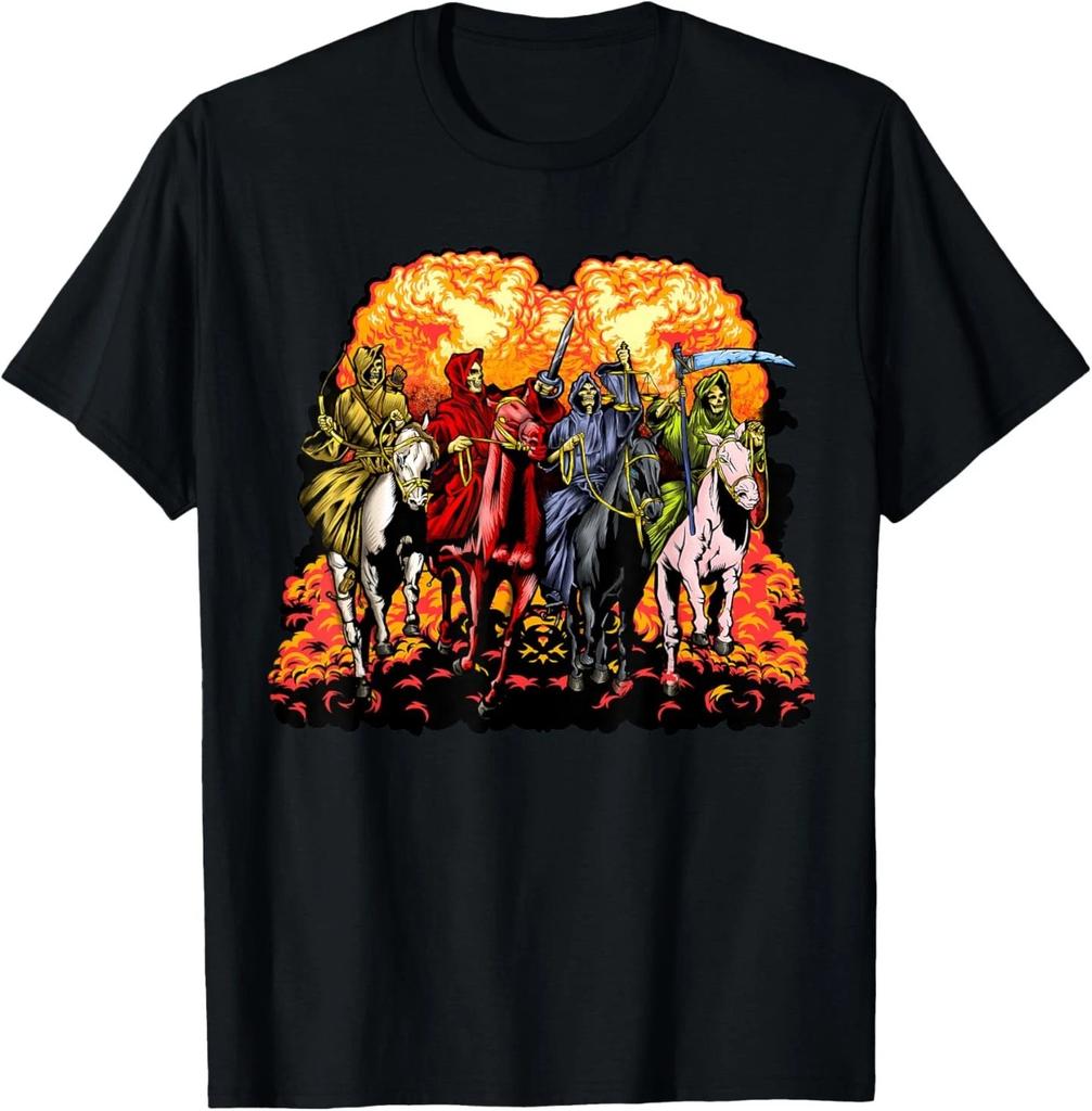 4 Horsemen Of The Apocalypse Revelation 6 1-8 Jesus Gift T-Shirt