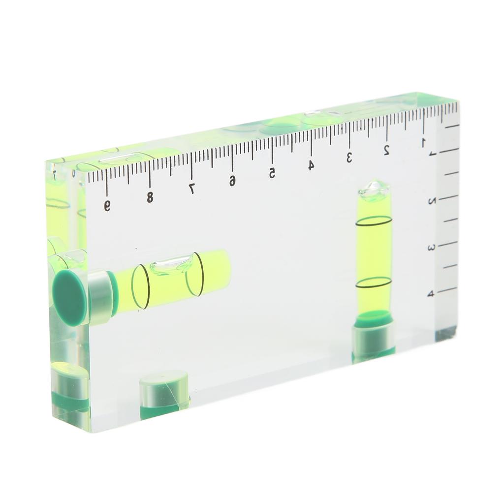 Two Dimensional Horizontal Bubble Level Portable Two Way Integrated Level for Picture Frame