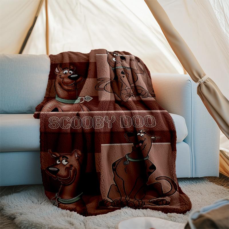 Scoobydoo Theme Printed Blanket Perfect For Couch Bed Travel Outdoor Use Machine Washable Cozy Durable