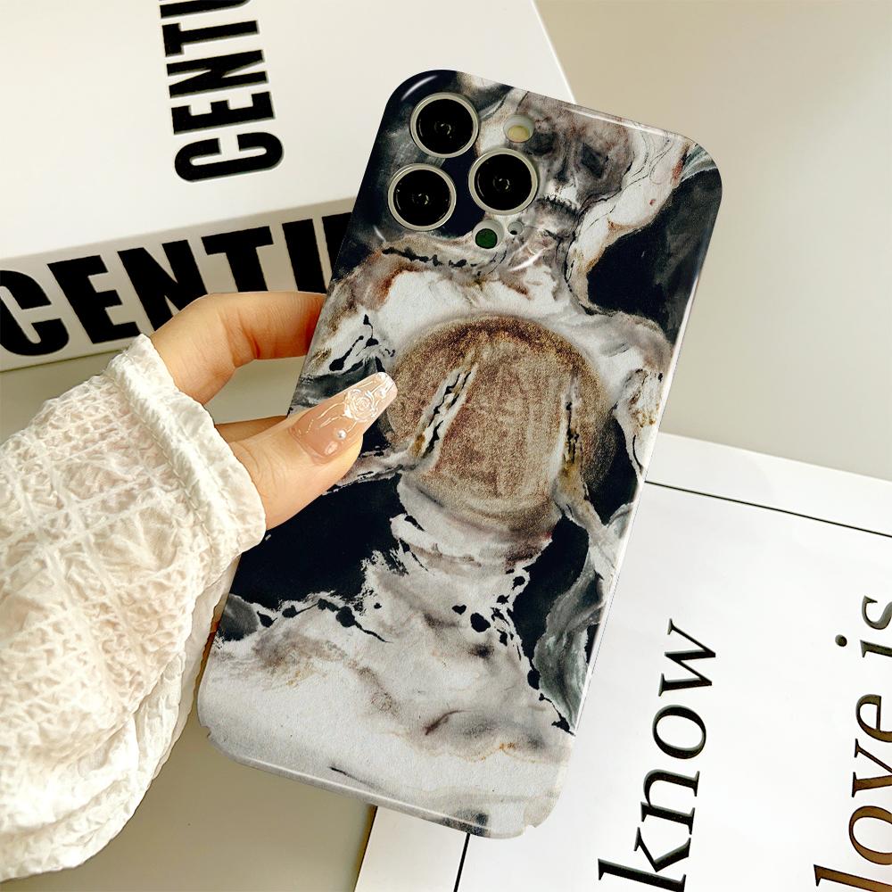 Универсальный чехол для телефона с пленкой и мультяшным модным дизайном, твердый чехол с полным покрытием, защитный чехол для камеры для iPhone, Samsung, Xiaomi, Poco, Redmi, Huawei, Honor