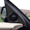 6pcs Carbon Fiber Car Front & Rear Door Speaker Cover For BMW 6 E63 E64 04-10