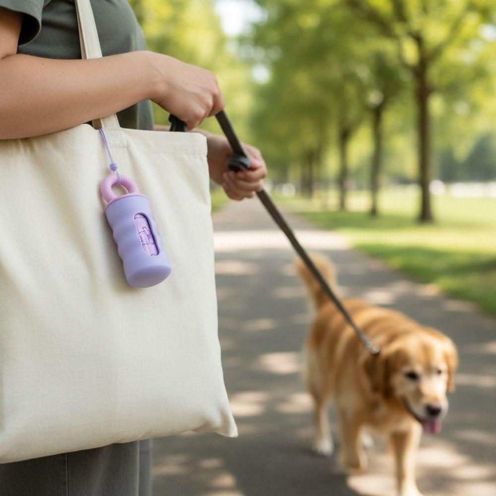 Mini Pet Garbage Bag Dispenser Thickened Pet Waste Bag Dispenser Dog Trash Bag Dispenser Outdoor