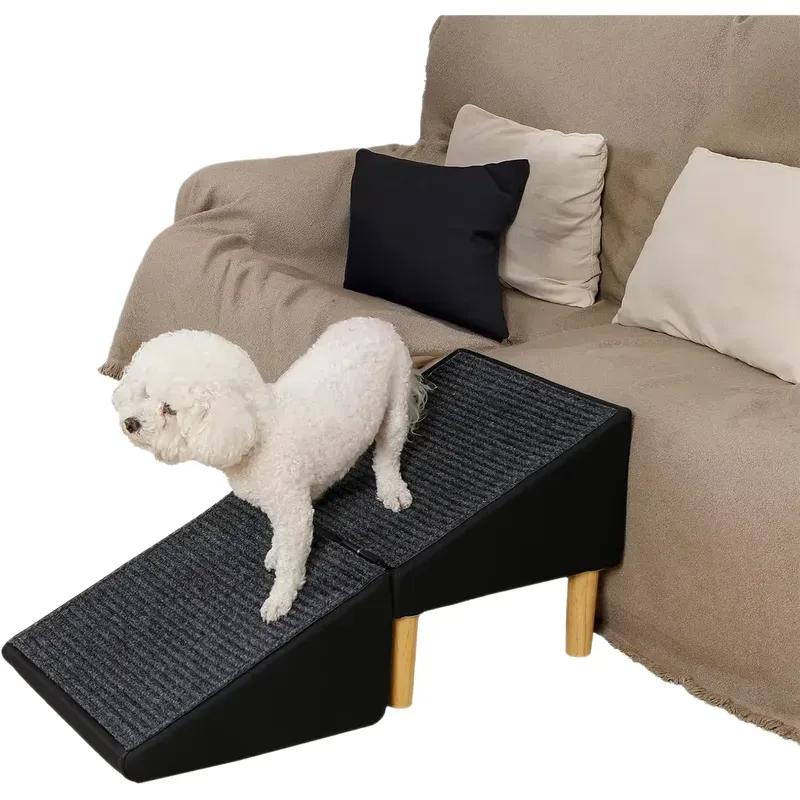 OEM Premium Non-Slip Portable Pet Stairs Couch Bed Ramp Foldable 2-in-1 Dog Ramp for Small Medium Dogs Recovering Pets