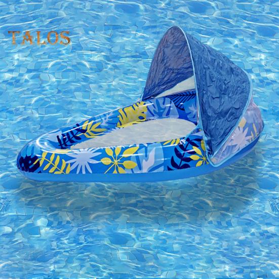 Плавающий бассейн с навесом, надувной шезлонг для взрослых, плавательный бассейн, водное кресло, шезлонг для летних пляжных вечеринок, водных развлечений