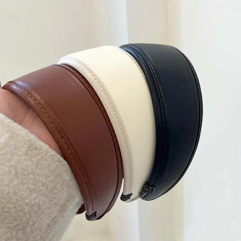 Solid Color Wide Turbans Korean Style Women Hoop Headband Women Hair Accessories