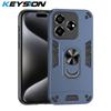 KEYSION Shockproof Armor Case for ZTE Axon 60 60 Lite Silicone+PC Camera Protection Ring Stand Phone Back Cover for ZTE Axon 60
