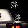 Funny Middle Finger Troll Face Meme Stickers for Bumper Art Kid Decorations Cartoon Wall Anime Cute Car Home Luggage