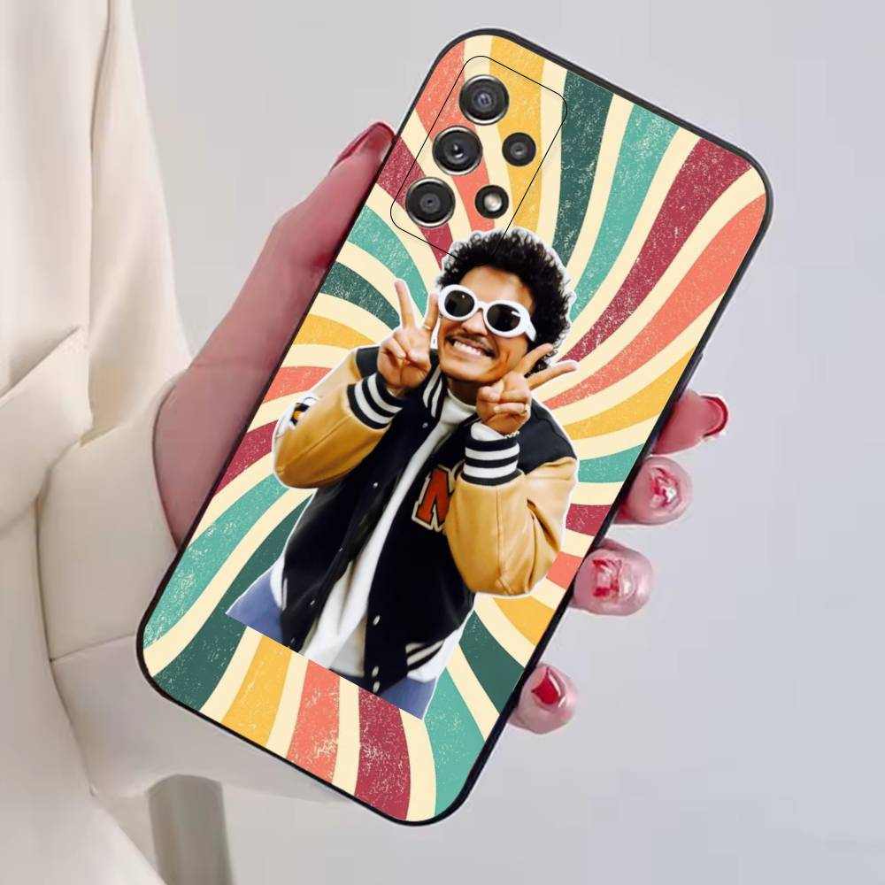 Чехол для телефона певца Бруно Марса Для Samsung S25,S24,S21,S22,S23,S30,Ultra,S20,Plus,Fe,Lite,Note,10, Черный чехол
