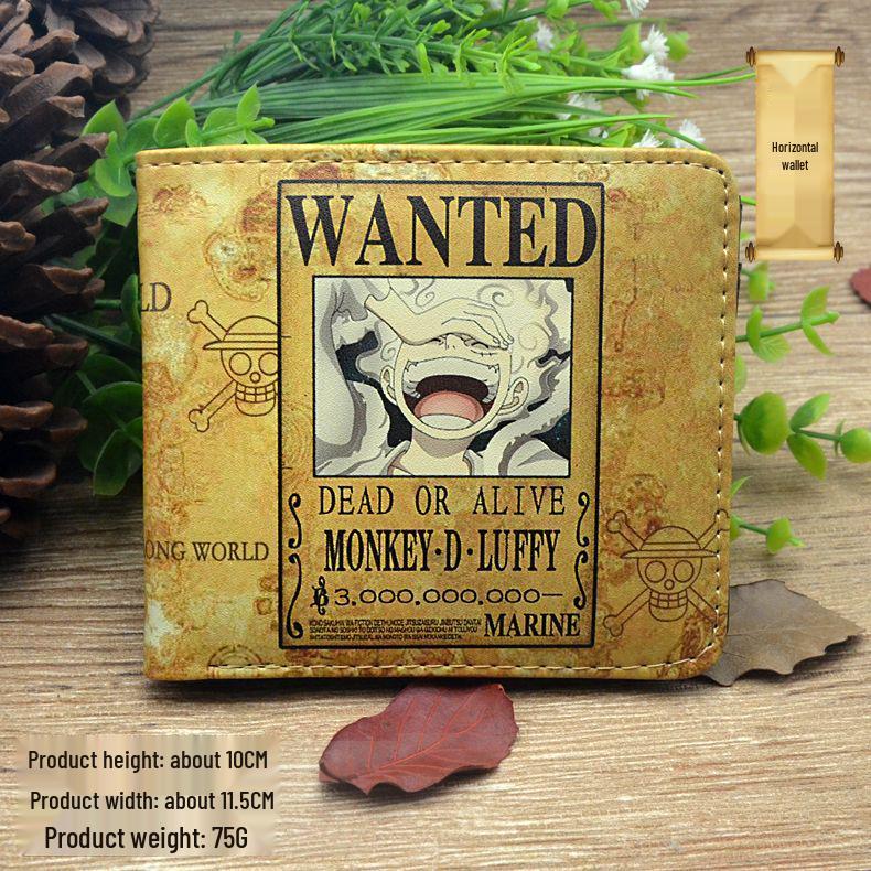 Кошелек для монет и держатель для карт на молнии из аниме One Piece