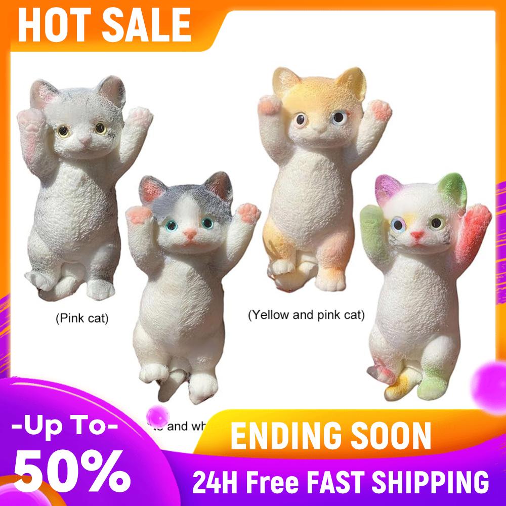 Кошка Сжимающая Игрушка Большая Кошка Сжимаемые Игрушки Мягкий ТПР Реалистичная Игрушка-Кошка Супер Милая Игрушка-Кукла для Снятия Стресса для Детей Подростков Взрослых