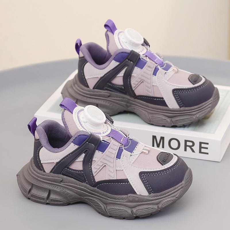 2026New autumn style girls' dad shoes, children's shoes, breathable sneakers, autumn shoes, children's trendy street shoes