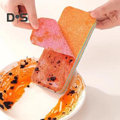 2шт радужная тряпка ПВА обертывание технология губка экологически чистая супер впитывающая чистящая губка кухонные принадлежности
