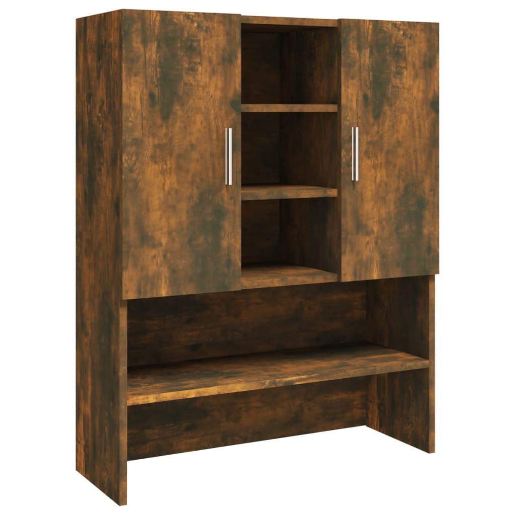 Washing Machine Cabinet Smoked Oak 70.5 x 25.5 x 90 cm