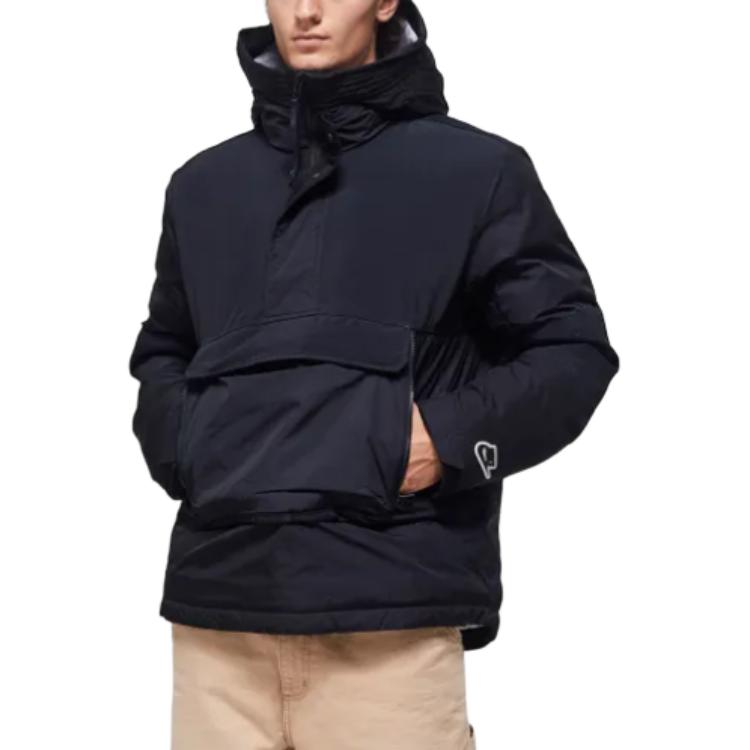 Nike Однотонная куртка с капюшоном на молнии с карманами и длинным рукавом, мужская куртка, черная CU4420-010