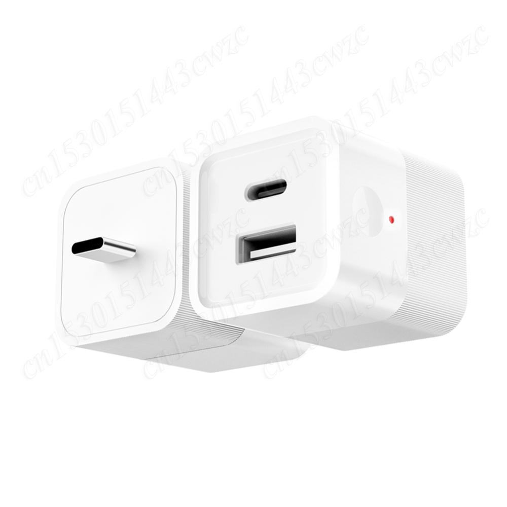 Мини USB-адаптер питания WiFi Зарядное устройство Вилка Таймер USB/Type C Умный WiFi-адаптер Голосовое управление Работает с Alexa и Google Home