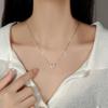 Cat'S Eye Butterfly Necklace Female Simple Temperament New Niche Design Ins Cold Wind Flash Diamond Clavicle Chain