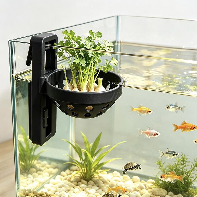 Hanging Aquarium Hydroponic Plant Basket 1Pcs Fish-Plant Symbiosis Pot for Aquarium Landscaping Enthusiasts