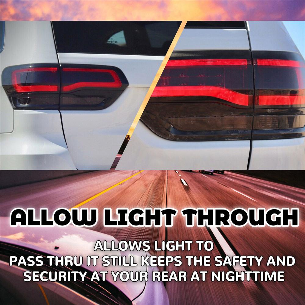 Gloss Black Tail Light Lamp Cover Trim Bezels For Jeep Grand Cherokee 2014-2021