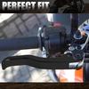 Aluminum Shorty Clutch Lever Hand Brake Lever Compatible with KTM 690 Enduro R 2014-2023,690 SM/SMCR/SMC 2007-2023,1050 ADV/R,See Fitment,Black