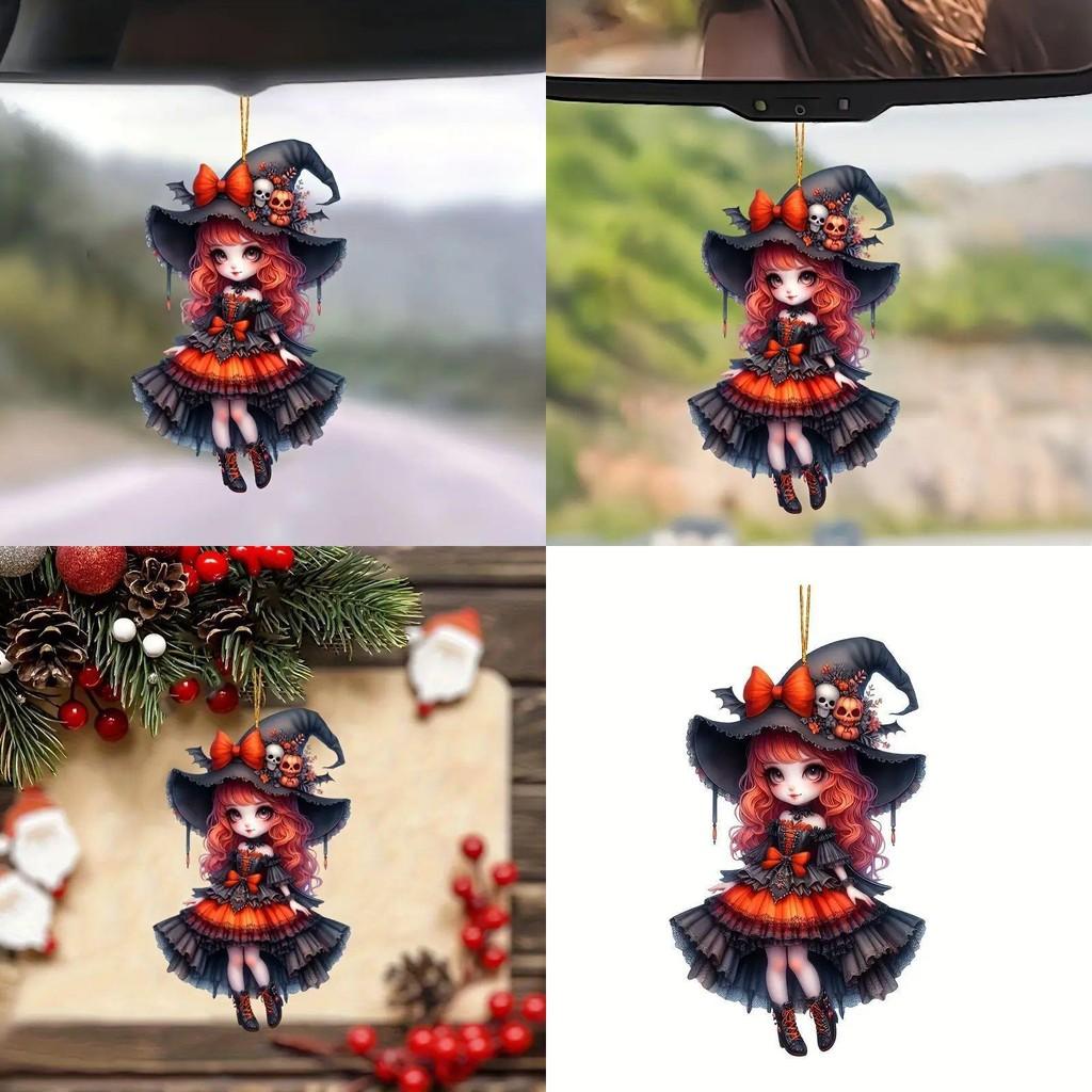 Хэллоуин Акриловая Подвеска для Подвешивания в Машину Девочка Автомобильные Аксессуары для Вождения