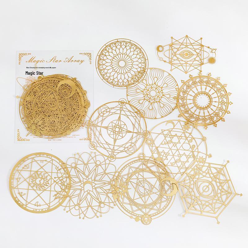 Серия романтических историй Момо: 10 листов кружевной бумаги для горячего тиснения для DIY японских планеров