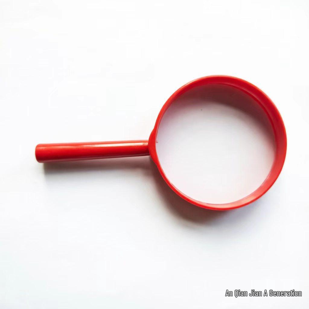 Foreign Trade 60mm Handheld Plastic Children's Color Educational Science Magnifying Glass Toy
