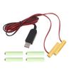 USB To 1.5V 3V 4.5V 6V Dummy Battery Power Cable for LR03 AAA Battery Eliminators for LED Light Radios Toy Clocks