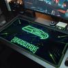 Коврик для мыши Seattle Seahawks Большой коврик для игровой поверхности Нескользящий коврик для ноутбука и планшета XXL Коврик для мини-ПК с заблокированным краем