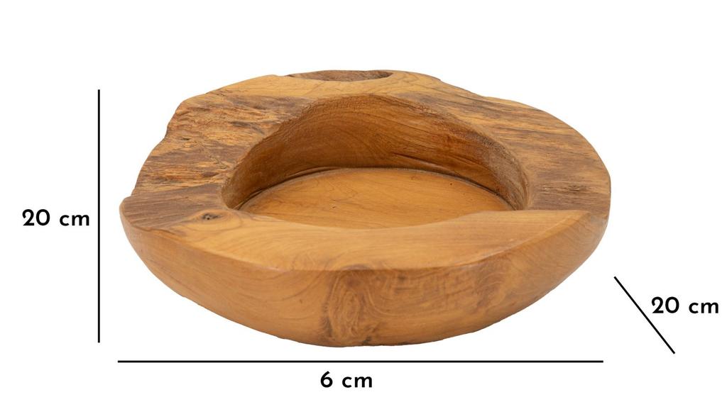 Поднос Erusi Тик См Ø 20X6