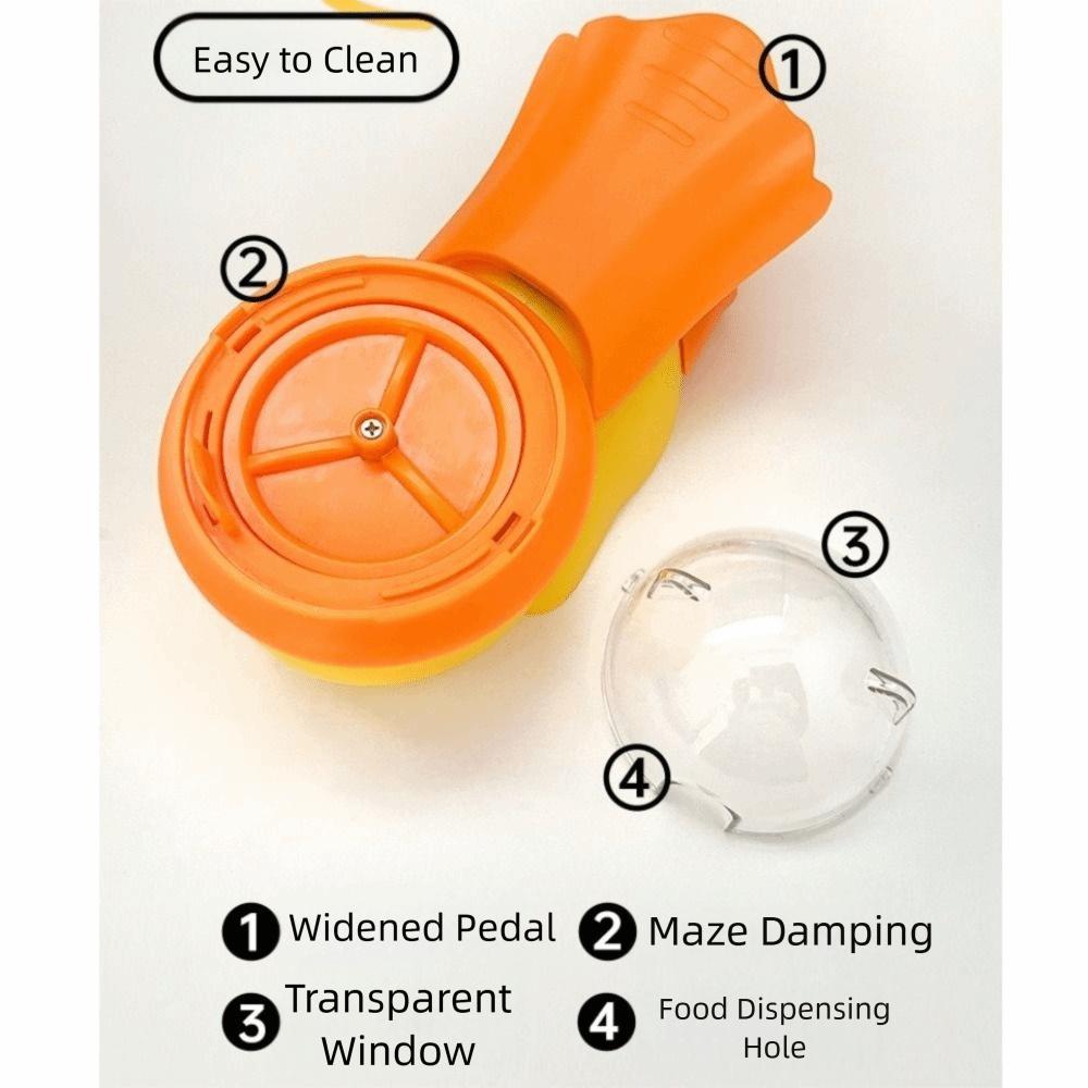 Plastic Dog Puzzle Feeder Cartoon Pet Interactive Toy Dog Food Dispenser Mealtime Fun