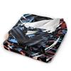 Anime Okarun Dandadan Flannel Blanket  Awesome Throw Blankets for  Sofa Bedding Lounge 125*100cm Quilt,