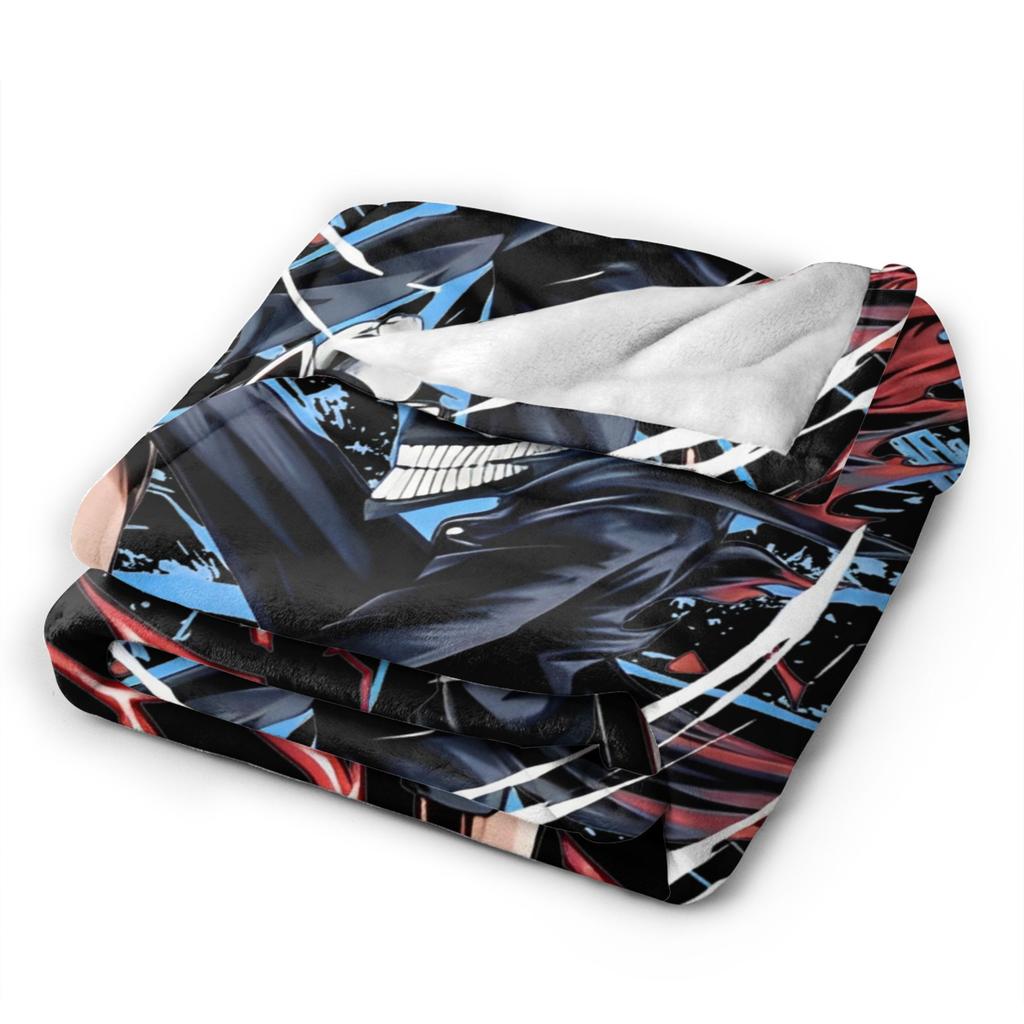 Anime Okarun Dandadan Flannel Blanket  Awesome Throw Blankets for  Sofa Bedding Lounge 125*100cm Quilt,
