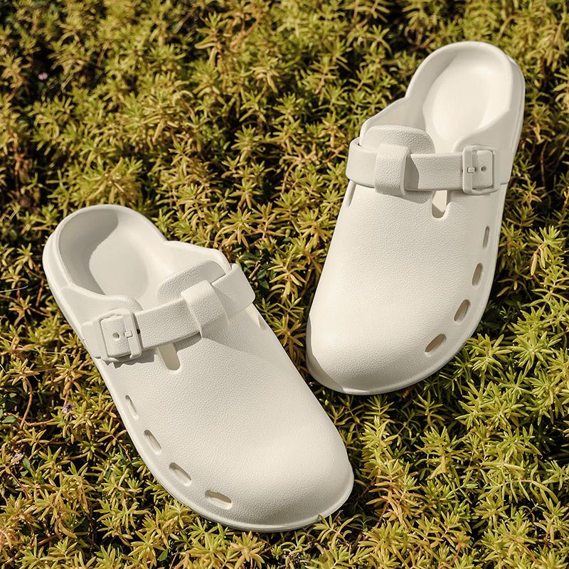 Мода Мода Сабо Тапочки Женские Мужские Уличные Противоскользящие Тапочки Обувь Ева Мягкая Подошва Шлепанцы Новые Водонепроницаемые Медицинские Тапочки
