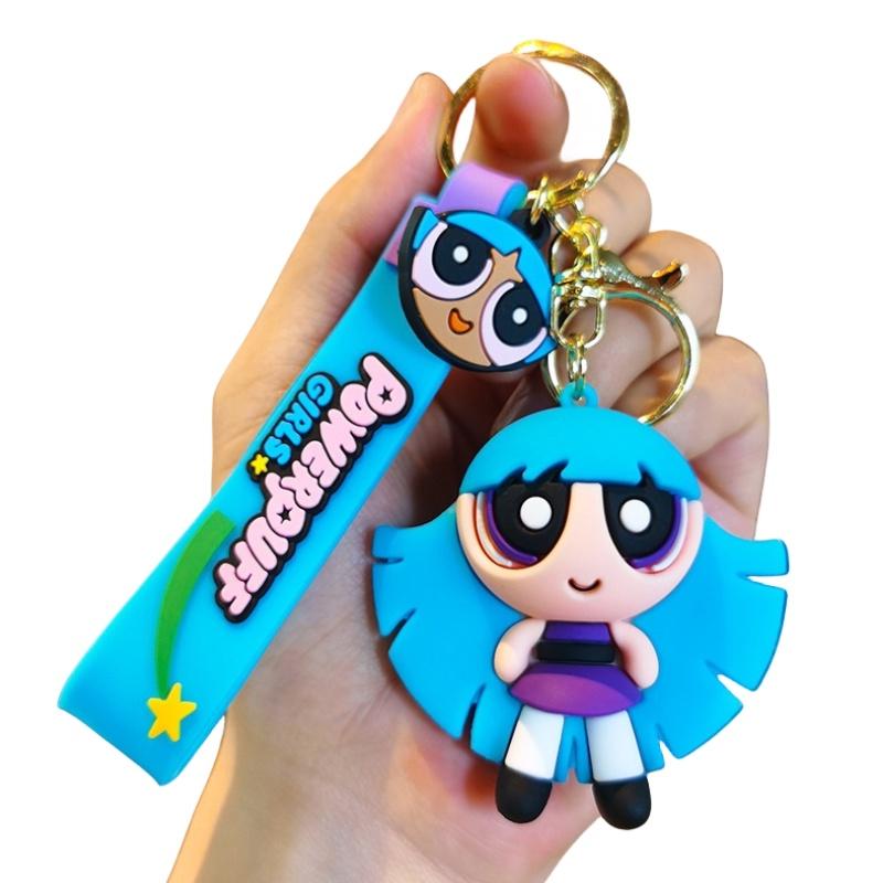 Мультяшный брелок-подвеска из силикона в виде летающей женщины-полицейского для студентов, пар, автомобилей, сумок и подарков