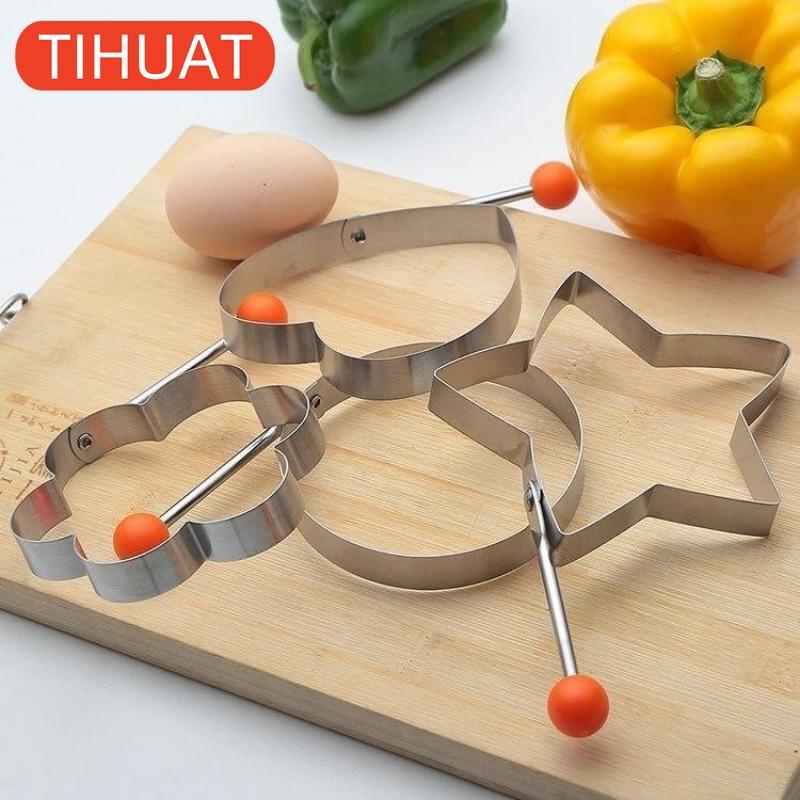 Формирователь блинов из жареного яйца, форма для яиц из нержавеющей стали, круглая форма в форме сердца
