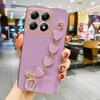 Mi14T 14TPro Роскошный чехол-цепочка с сердечком для браслета Love Heart для Xiaomi Mi 14T 13T Pro Мягкая задняя крышка для Mi14Tpro 13TPro