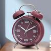 Alarm Clock, Noiseless Clock with Light and Noiseless for Heavy Sleepers 4.6" Analogue Alarm Clock