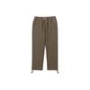 X Usage Collaboration Solid Color Loose Fit Cuffed Knit Sports Pants Unisex Pants Coffee-Brown D2CD33I156