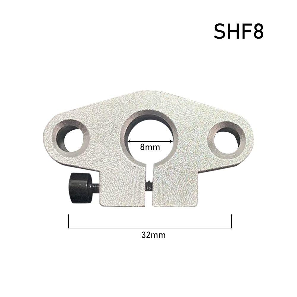 1 шт. Опора вала направляющей фрезера с ЧПУ, держатель стержня из алюминиевого сплава, новый линейный подшипник, деталь для 3D-принтера