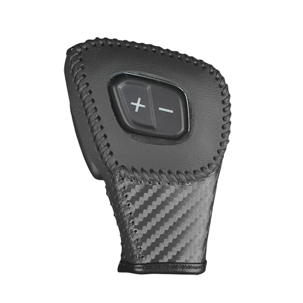 Автомобильная кожаная ручка переключения передач, кожаный чехол для салона автомобиля, наклейка на левый руль, аксессуары для Ford Everest Ranger, обзор 2020 - 2024 гг.