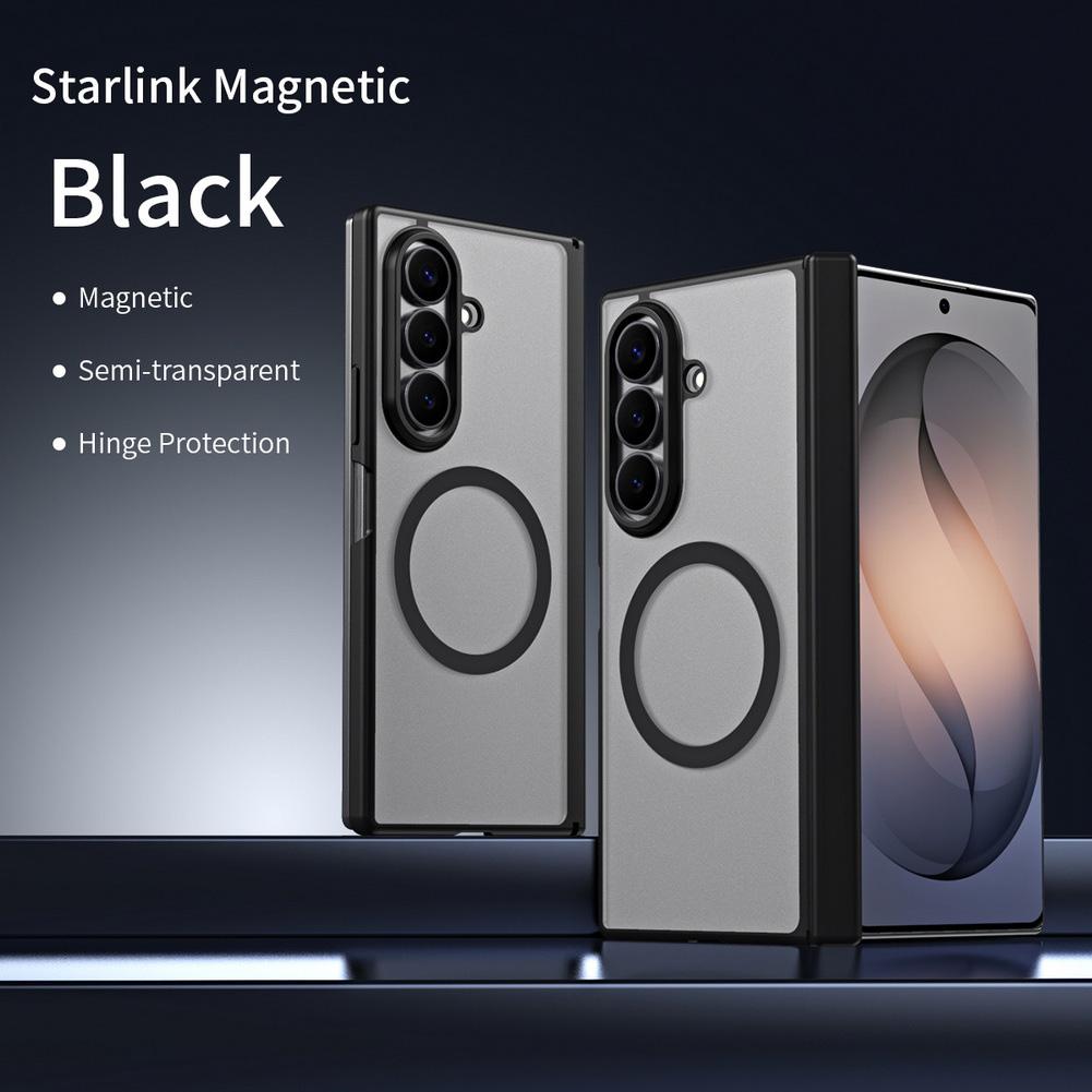 Clear Matte Slightly Phone Case for Samsung Galaxy Z Fold 8 Ultra Fold 7 6 5 4 Front Glass Strong Magnetic Hinge Protect Cover