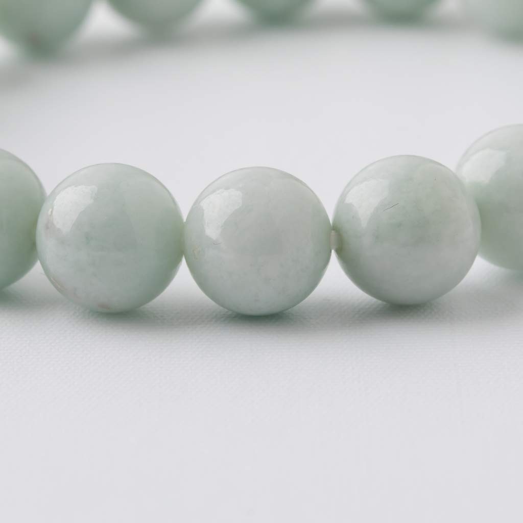 17cm Itoigawa Natural Jadeite Pale Japanese National Jomon Power Stone Jadeite Workshop Special Paulownia Wood Quality Guarantee BR0250 (10mm beads,