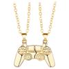 Магнитное ожерелье для пар, ожерелье из металлического сплава с подвеской в ​​виде геймпада, игровая консоль