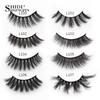 3/5/16 пар натуральных длинных накладных ресниц, эффектные пушистые 3d норковые ресницы, тонкие оптовые ресницы, толстые и мягкие