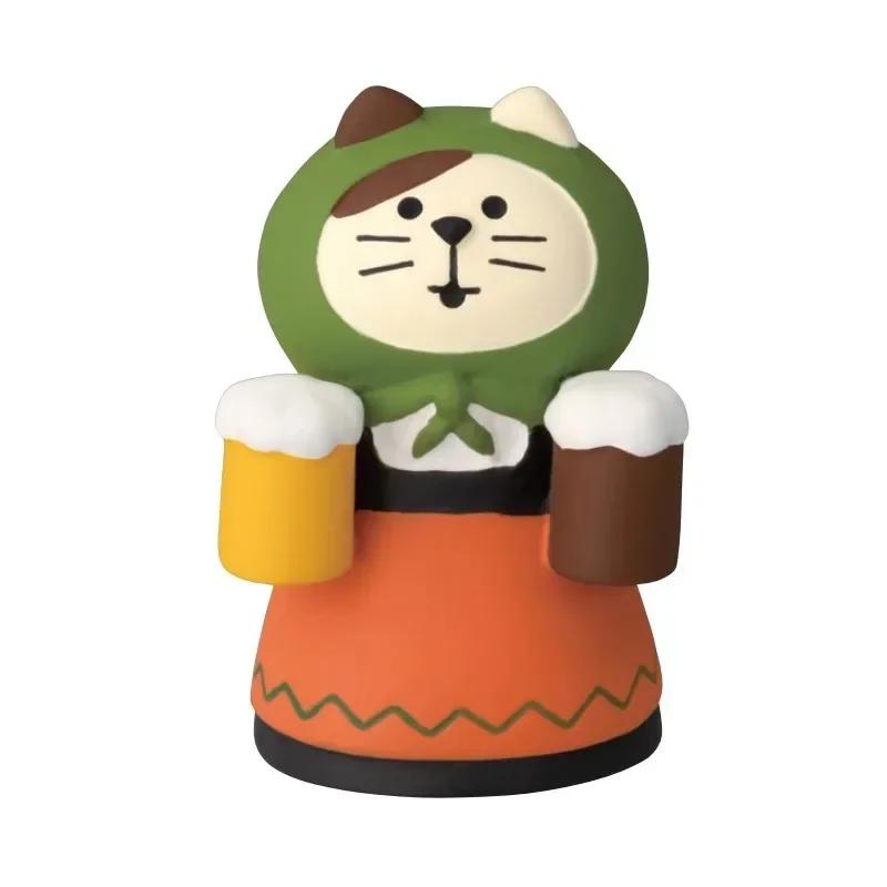 2025 Halloween Pumpkin Japanese Cat Miniature Scene Props Creative Children's Dolls Gift ZAKKA Resin Small Decoration Figurines