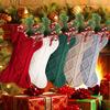 2026 Happy New Year Christmas Knitted Bone Stockings Cute Creative Christmas Tree Decoration Sock Decorations Pet Gift Bags