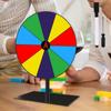 Colored Rotating Prize Wheel Desktop Raffle Rotator with Stand Erase Marker Editable Reusable